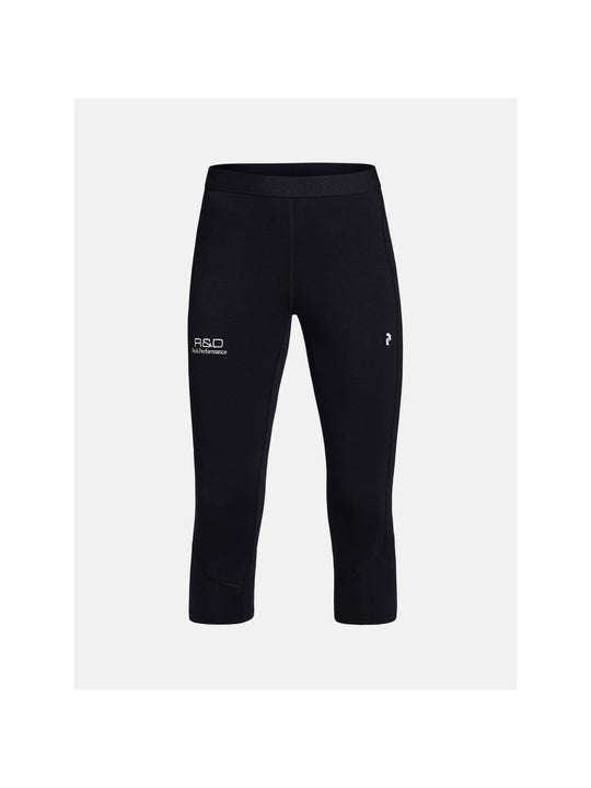 Legginsy damskie Peak Performance W MAGIC SHORT JOHN czarne - Adventure Sports
