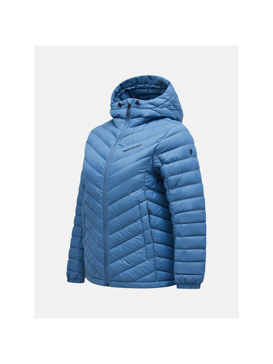 Kurtka puchowa Peak Performance W Frost Down Hood Jacket niebieski - narciarska - Adventure Sports
