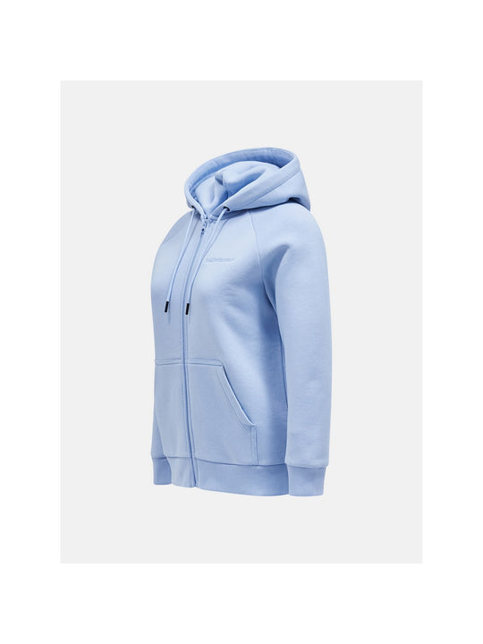 Bluza Peak Performance W Original Small Logo Zip Hood niebieski - Adventure Sports
