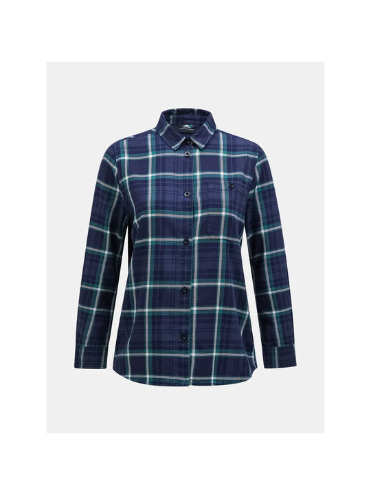 Koszula Peak Performance W Cotton Flannel Shirt granatowy - Adventure Sports
