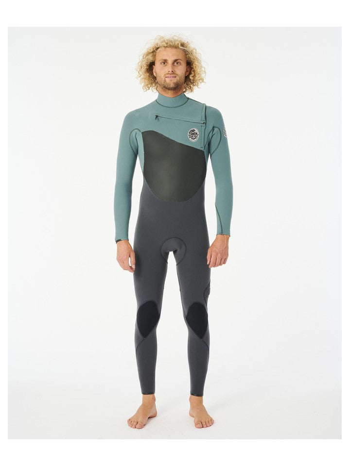 Męska pianka RIP CURL na surfing Flashbomb 5/3 C/Zip zielony - Pianka - Adventure Sports