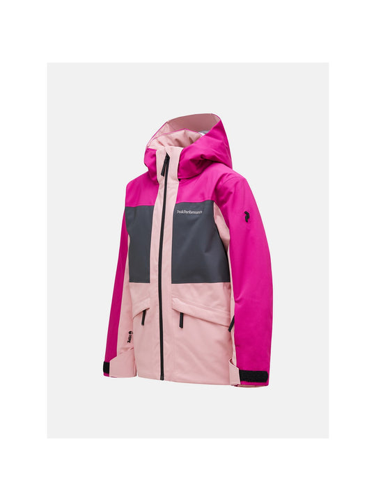 Kurtka narciarska Peak Performance Jr Gravity Jacket różowy - Adventure Sports
