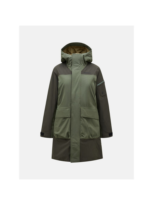 Kurtka narciarska Peak Performance W 2L Stretch Parka zielony - Adventure Sports
