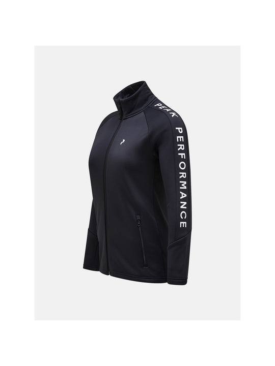 Bluza damska Peak Performance W Rider Zip Jacket czarny - Adventure Sports
