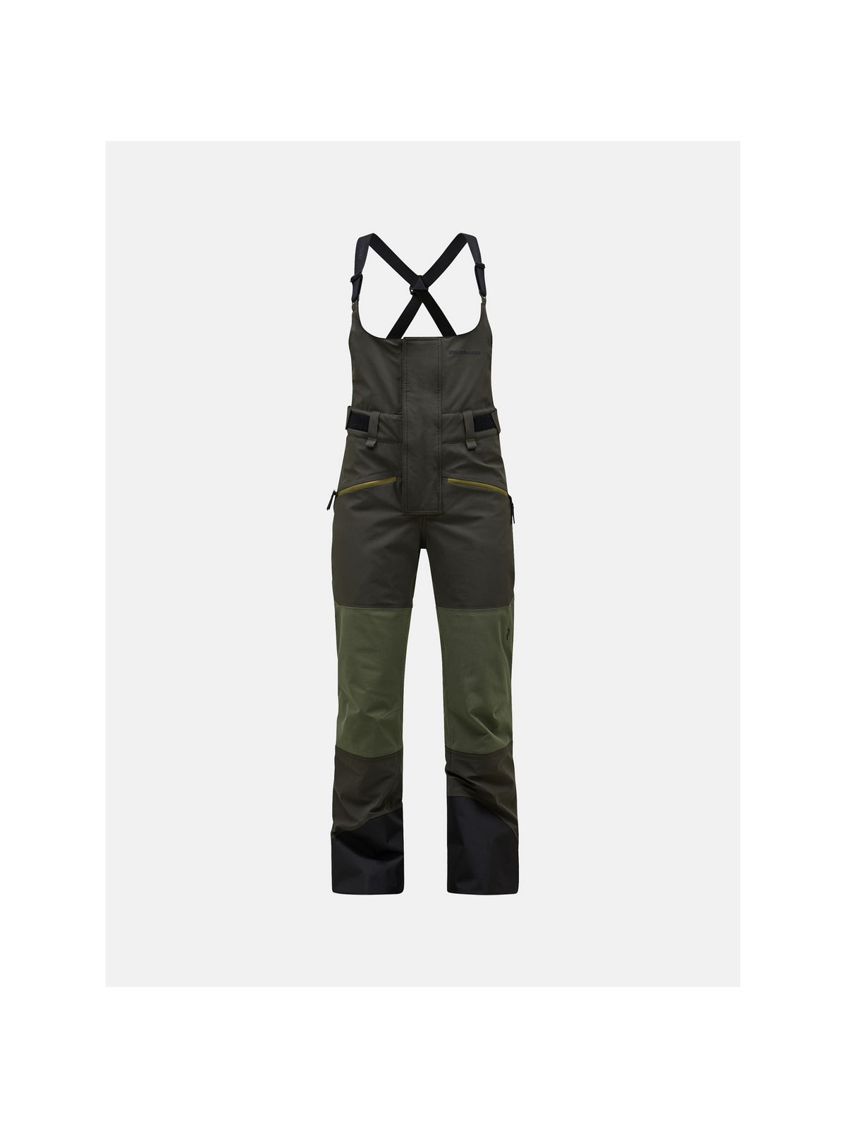 Spodnie narciarskie Peak Performance W 2L Stretch Bib Pants zielony - Adventure Sports