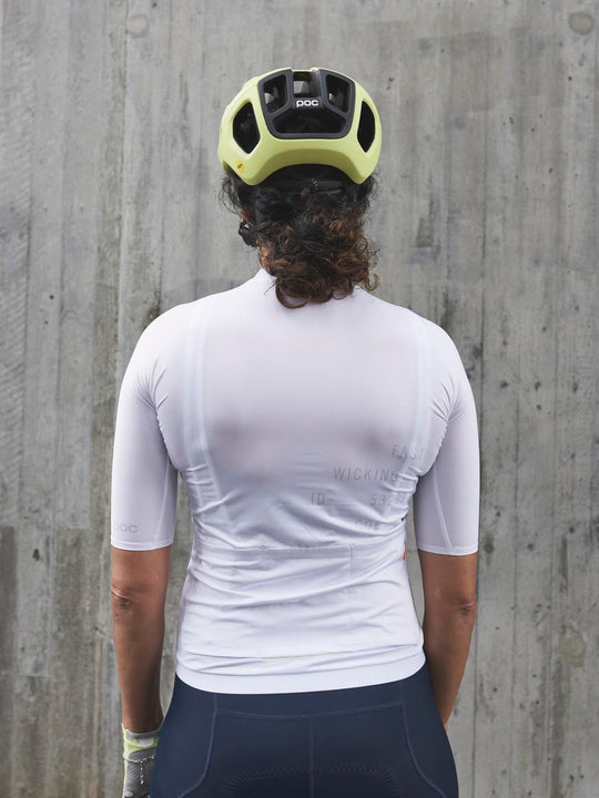 Koszulka rowerowa POC W’s PRISTINE PRINT Jersey - biały - Adventure Sports
