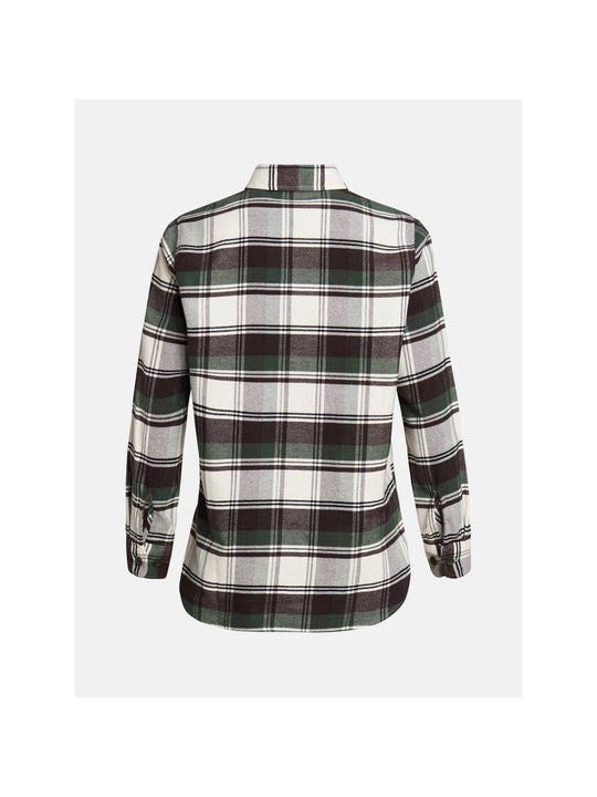 Koszula damska Peak Performance W KELLY FLANNEL SHIRT biało czarna krata - Adventure Sports
