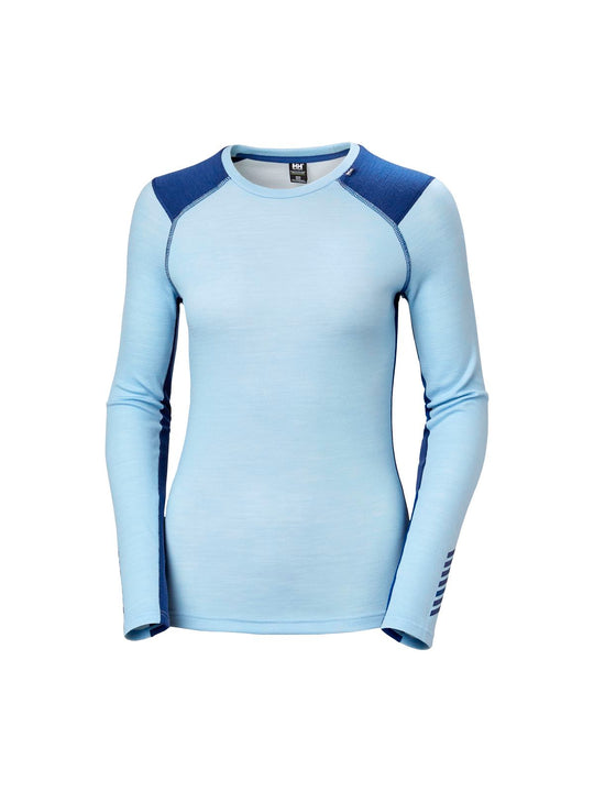 Koszulka Helly Hansen W Lifa Merino Midweight Crew niebieski - Adventure Sports
