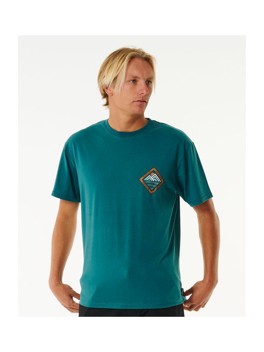 T-Shirt RIP CURL Vaporcool Journeys Peak Tee niebieski - Koszulka - Adventure Sports
