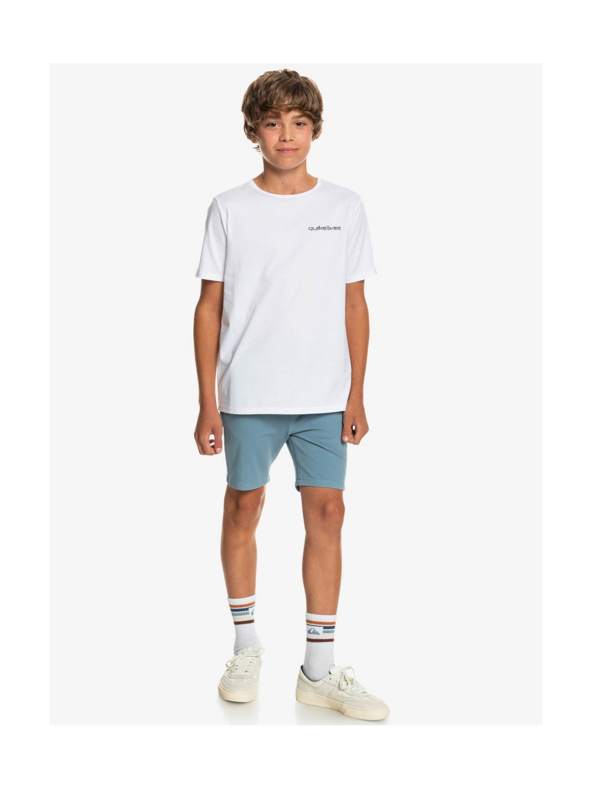 T-Shirt chłopięcy QUIKSILVER Ride on B Tees - biały - Koszulka - Adventure Sports