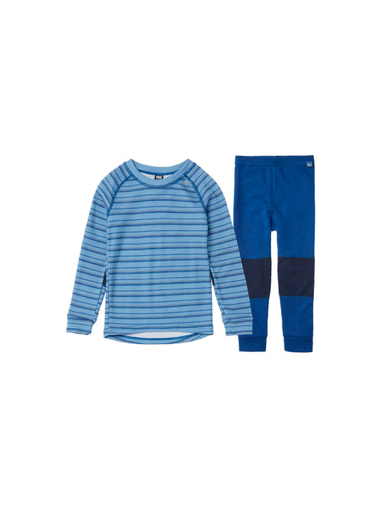 Bielizna termoaktywna dziecięca Helly Hansen K Hh Graphic Lifa Merino Set niebieski - Adventure Sports
