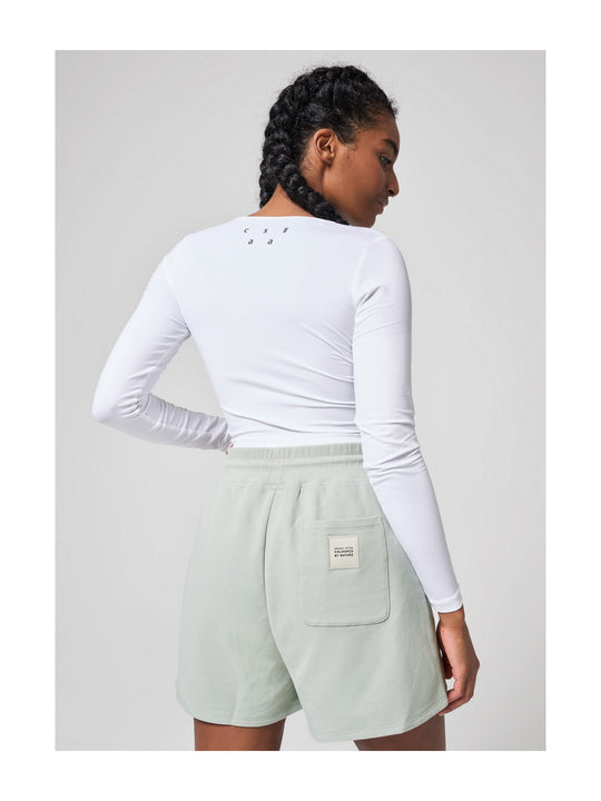 Koszulka CASALL Crop Long Sleeve biały - Adventure Sports
