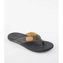 Japonki skórzane męskie RIP CURL RANGER czarno zielone - Klapki - Adventure Sports
