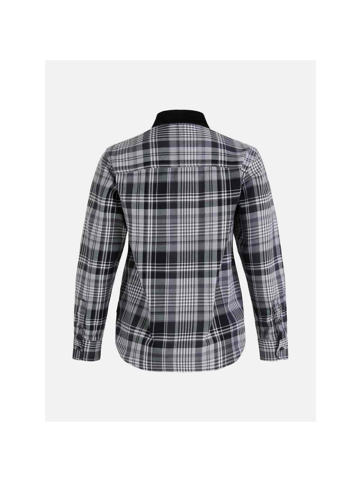 Koszula Peak Performance W Heavy Cotton Shirt czarna krata - Adventure Sports