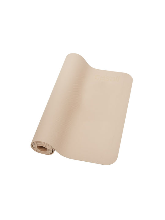 Mata do jogi CASALL Yoga mat Bamboo 4mm brązowy - TU - Adventure Sports
