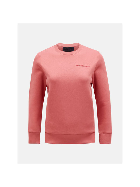 Bluza damska sportowa Peak Performance W Original Small Logo Crew różowa - Adventure Sports
