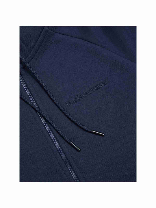 Bluza damska Peak Performance W Original Small Logo Zip Hood granatowa - Adventure Sports
