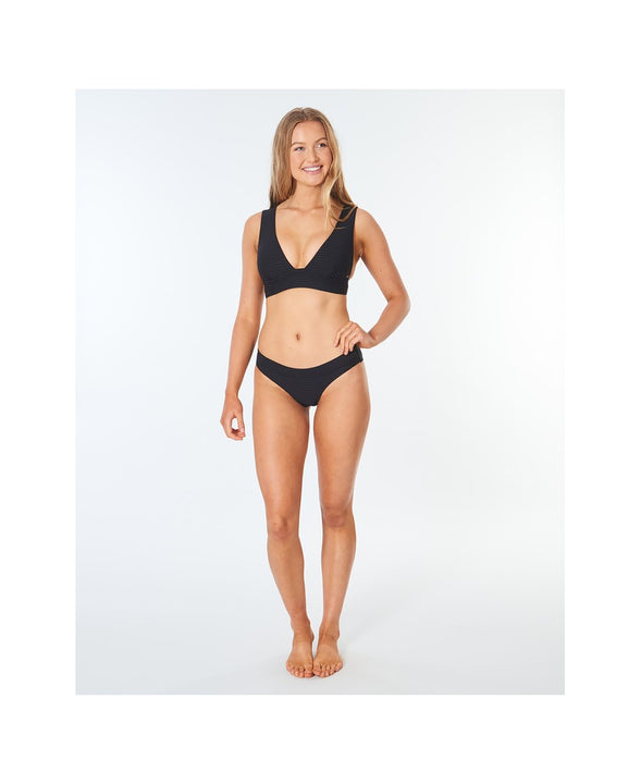 Biustonosz kąpielowy RIP CURL Premium Surf Deep V czarny - Stroje kąpielowe - Adventure Sports
