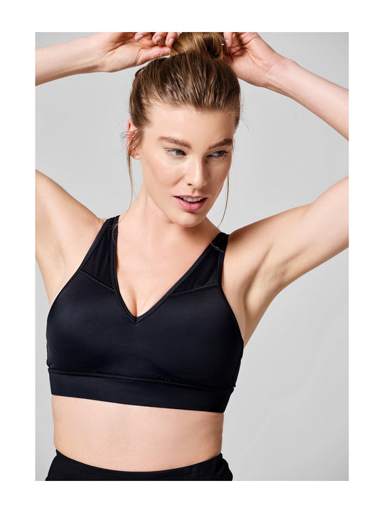 Stanik treningowy CASALL Multifunctional Straps Sports Bra czarny - Bielizna - Adventure
