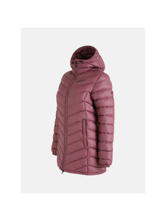 Kurtka damska ocieplana puchem Peak Performance W Frost Down Parka brudny róż - Adventure Sports
