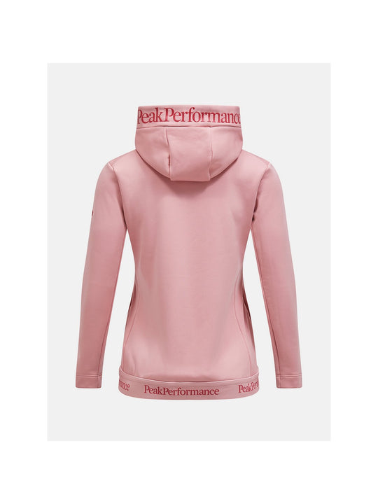 Bluza damska Peak Performance W Rider Tech Zip Hood różowy - Adventure Sports
