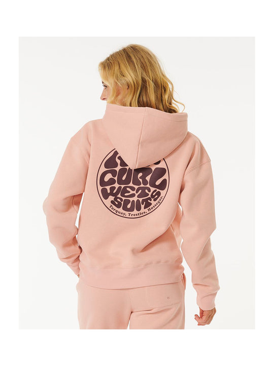 Bluza dresowa RIP CURL Wetsuit Icon Hood brązowe - Adventure Sports
