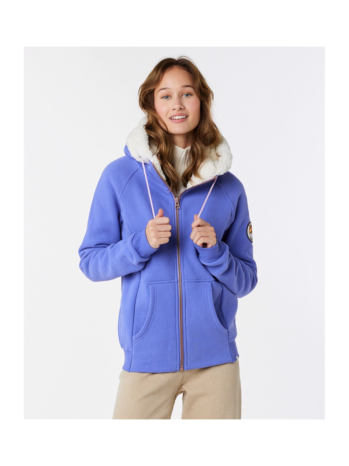 Bluza damska RIP CURL Velouchi Sherpa Fleece fioletowa - Adventure Sports