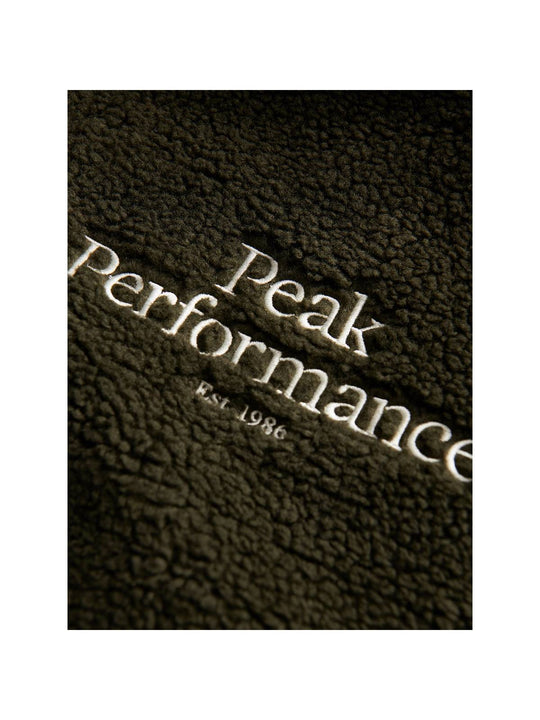 Bluza dziecięca Peak Performance JR ORIGINAL PILE ZIP JACK zielona - Kurtka - Adventure Sports
