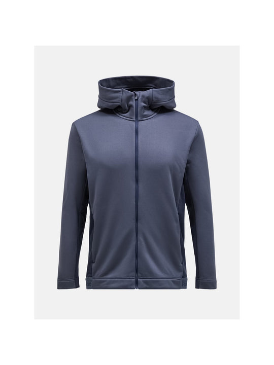 Bluza Peak Performance M Rider Tech Zip Hood niebieski - Adventure Sports
