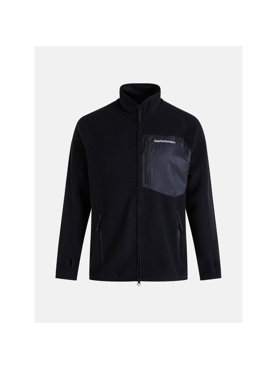 Bluza Peak Performance M Pile Zip Jacket czarny - Adventure Sports
