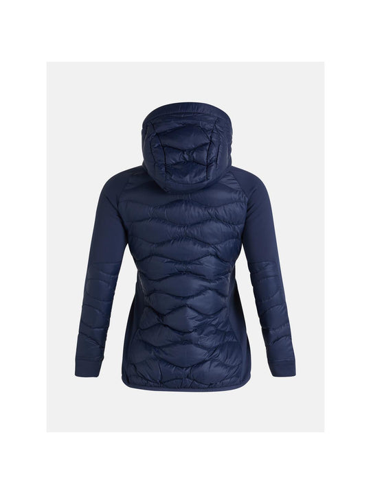 Kurtka puchowa Peak Performance W Helium Down Hybrid Hood niebieski - Adventure Sports
