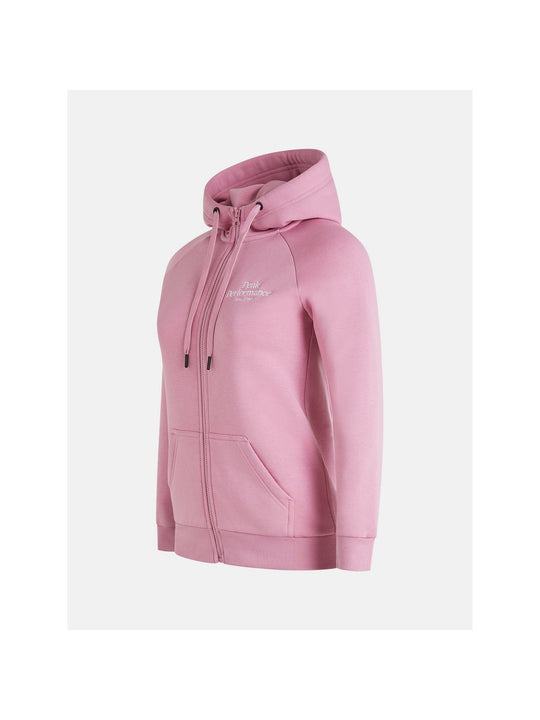 Bluza Peak Performance W Original Zip Hood różowy - Adventure Sports
