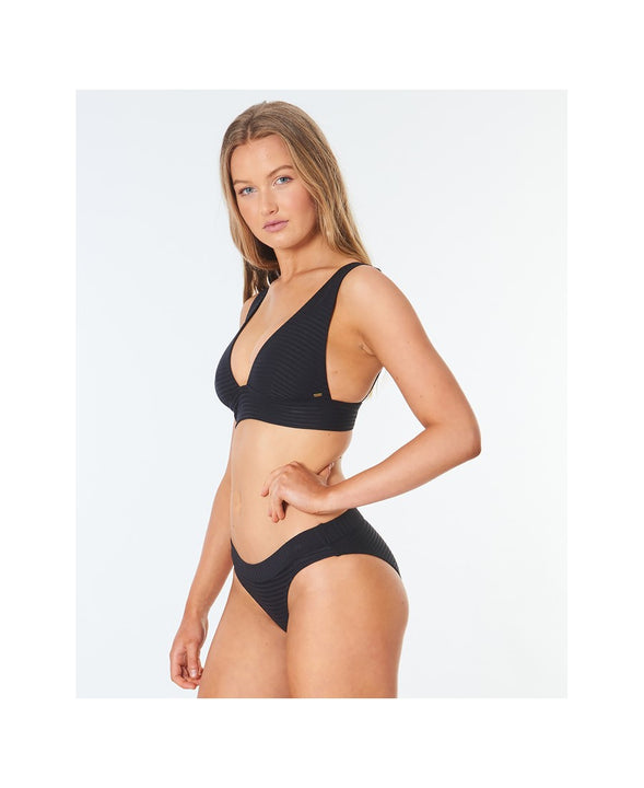 Biustonosz kąpielowy RIP CURL Premium Surf Deep V czarny - Stroje kąpielowe - Adventure Sports
