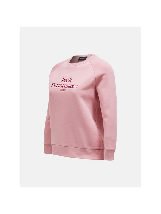 Bluza Peak Performance W Original Crew różowy - Adventure Sports
