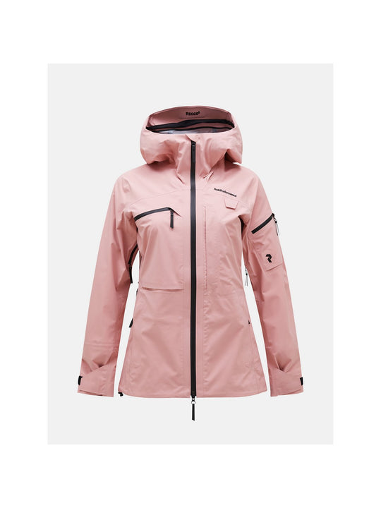 Kurtka narciarska Peak Performance W Alpine Gore-Tex 3L różowy - Adventure Sports
