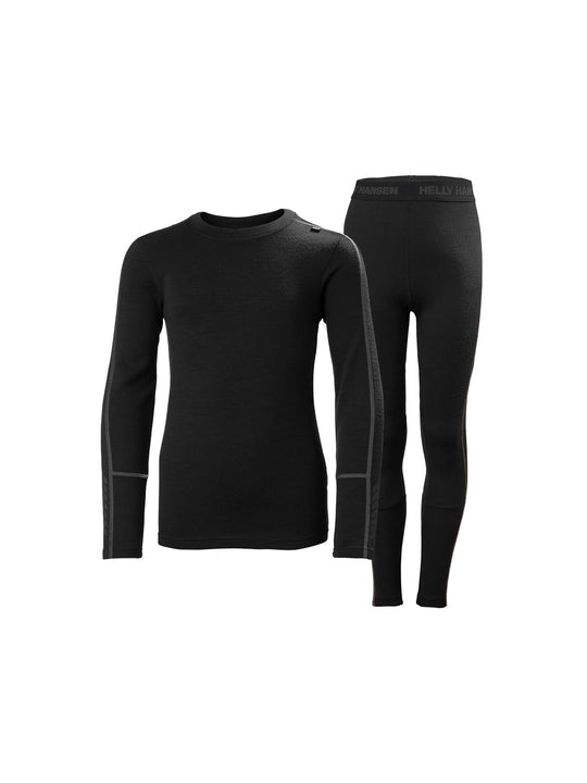 Bielizna Helly Hansen Jr Lifa Merino Midweight Set czarny - Adventure Sports
