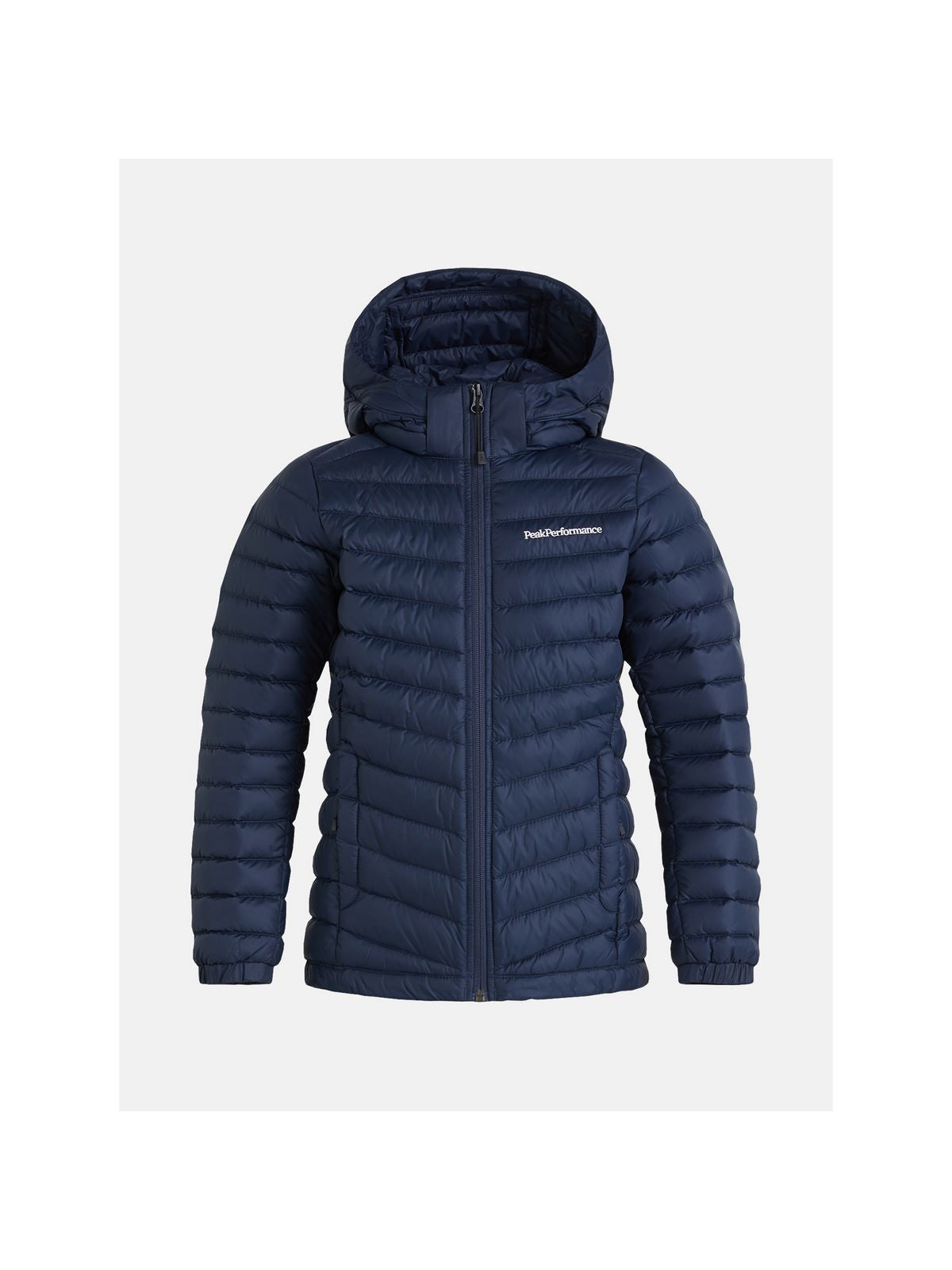 Kurtka puchowa Peak Performance Jr Frost Down Hood Jacket niebieski - narciarska - Adventure Sports
