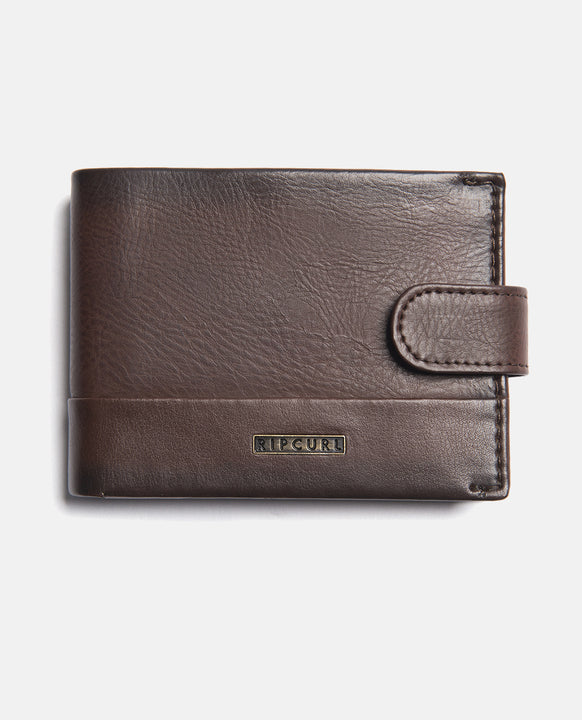 Portfel męski Rip Curl HORIZONS PU CLIP SLIM brązowy - TU - Adventure Sports
