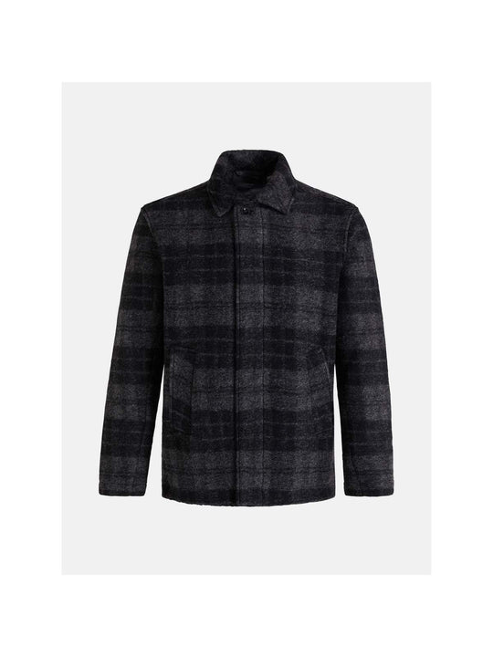 Koszula Peak Performance M Wool Shirt szara krata - Adventure Sports
