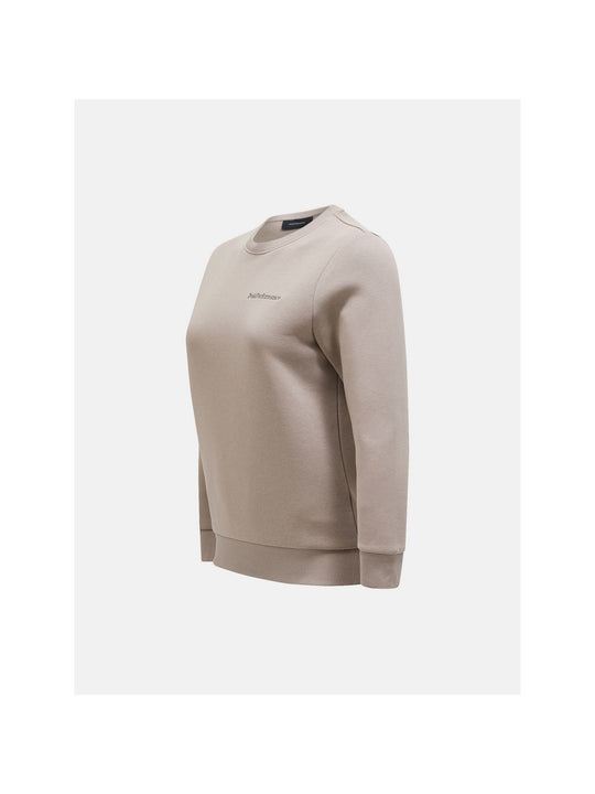 Bluza Peak Performance W Original Small Logo Crew beżowy - Adventure Sports
