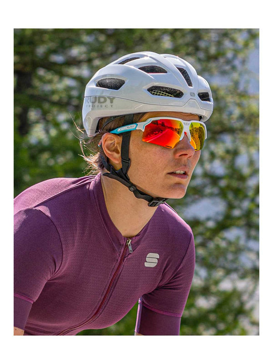 Okulary Rudy Project DELTABEAT - biało szmaragdowy | Multilaser Orange Cat.3 - ONE SIZE - Adventure Sports
