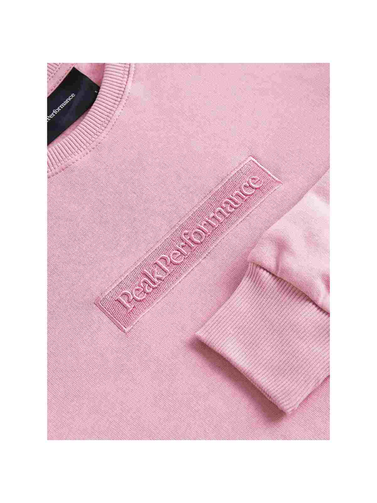 Bluza Peak Performance W Ease Crew różowy - Adventure Sports
