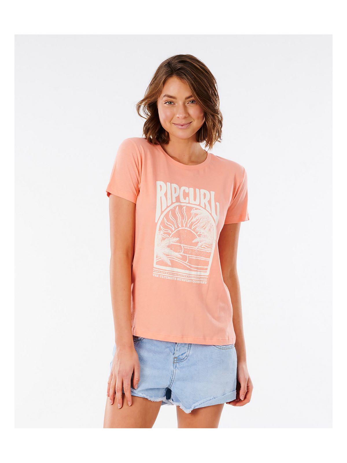 T-Shirt RIP CURL NORTH SHORE STANDARD TEE łososiowy - Koszulka - Adventure Sports