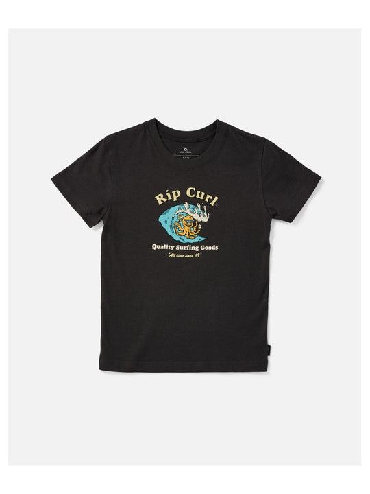 T-Shirt RIP CURL Micro Waves Art Tee -Boy czarny - Koszulka - Adventure Sports
