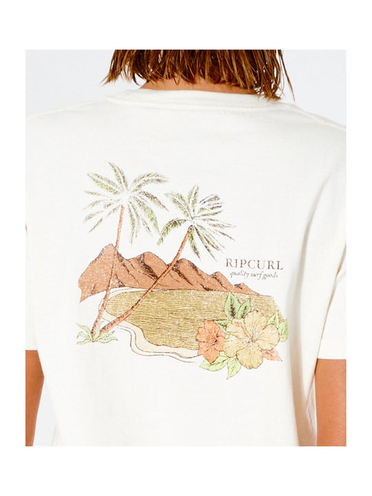 T-Shirt RIP CURL Lunar Tides Relaxed Tee - żółty - Koszulka - Adventure Sports
