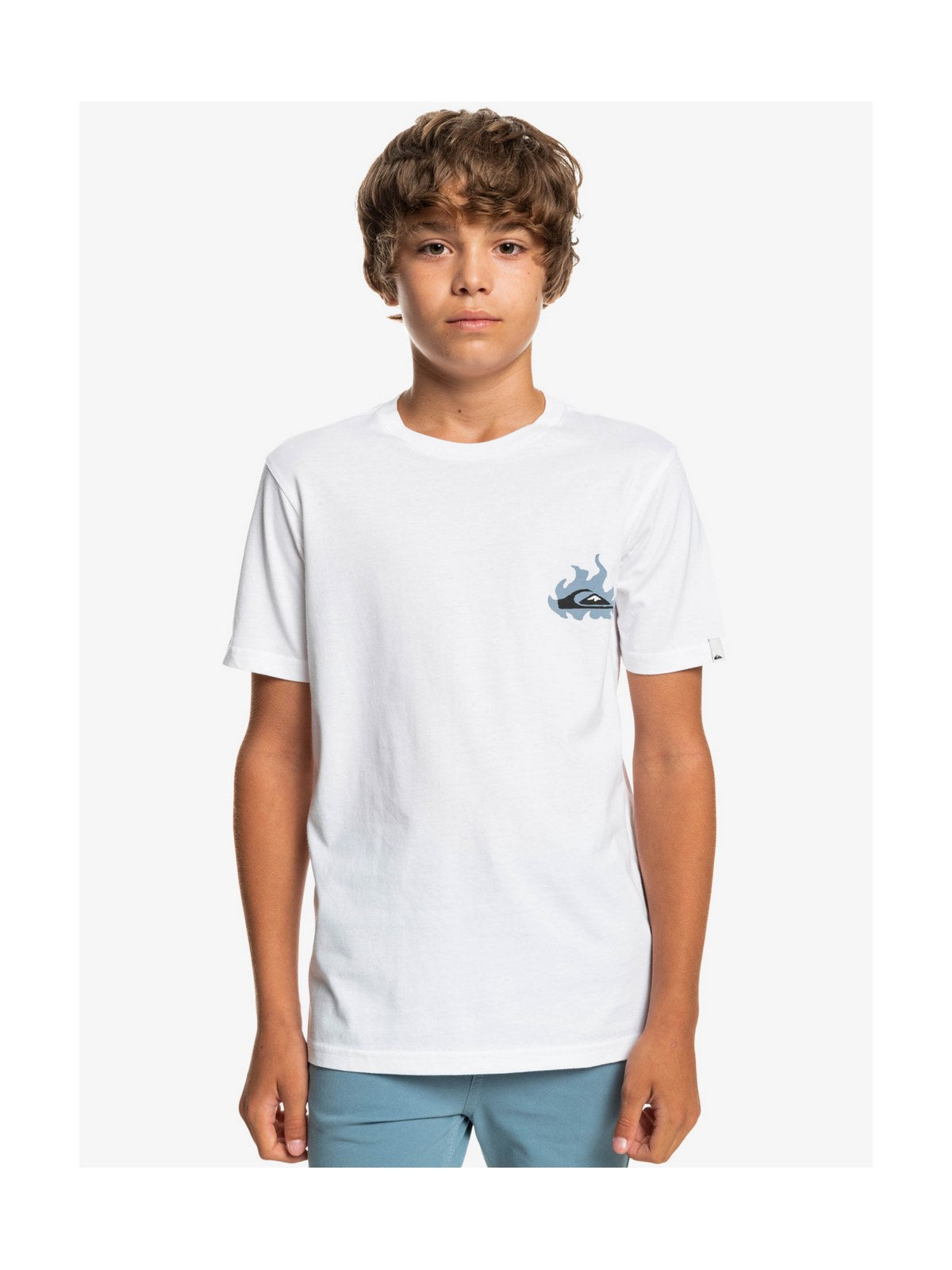 T-Shirt chłopięcy QUIKSILVER Hells Yeah B Tees - biały - Koszulka - Adventure Sports