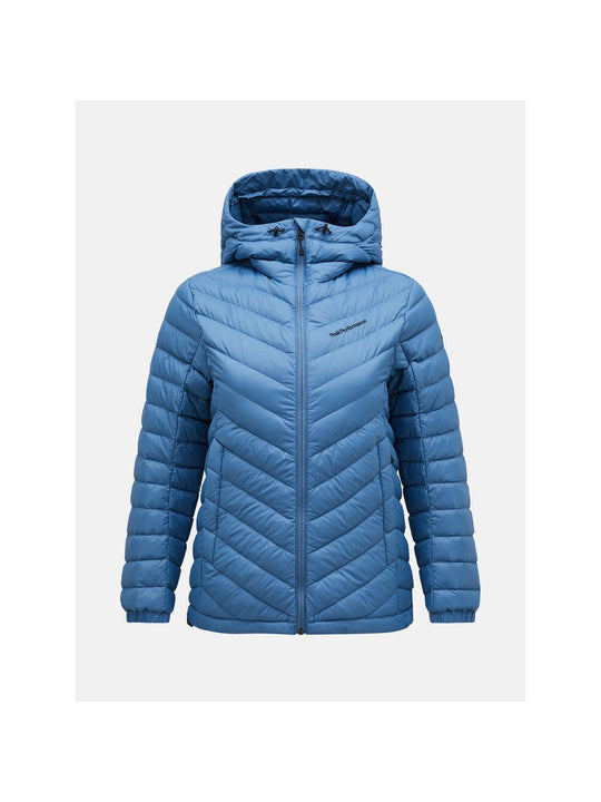 Kurtka puchowa Peak Performance W Frost Down Hood Jacket niebieski - narciarska - Adventure Sports
