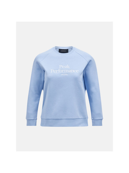 Bluza Peak Performance W Original Crew niebieski - Adventure Sports
