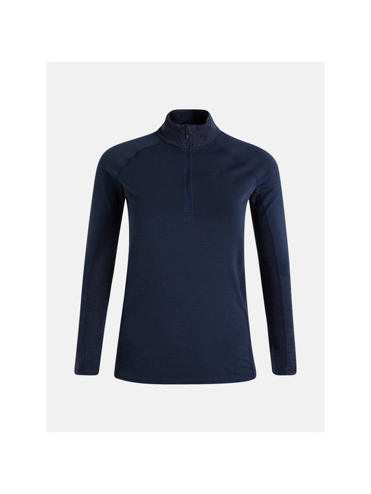 Koszulka termiczna Peak Performance W Magic Half Zip niebieski - Adventure Sports
