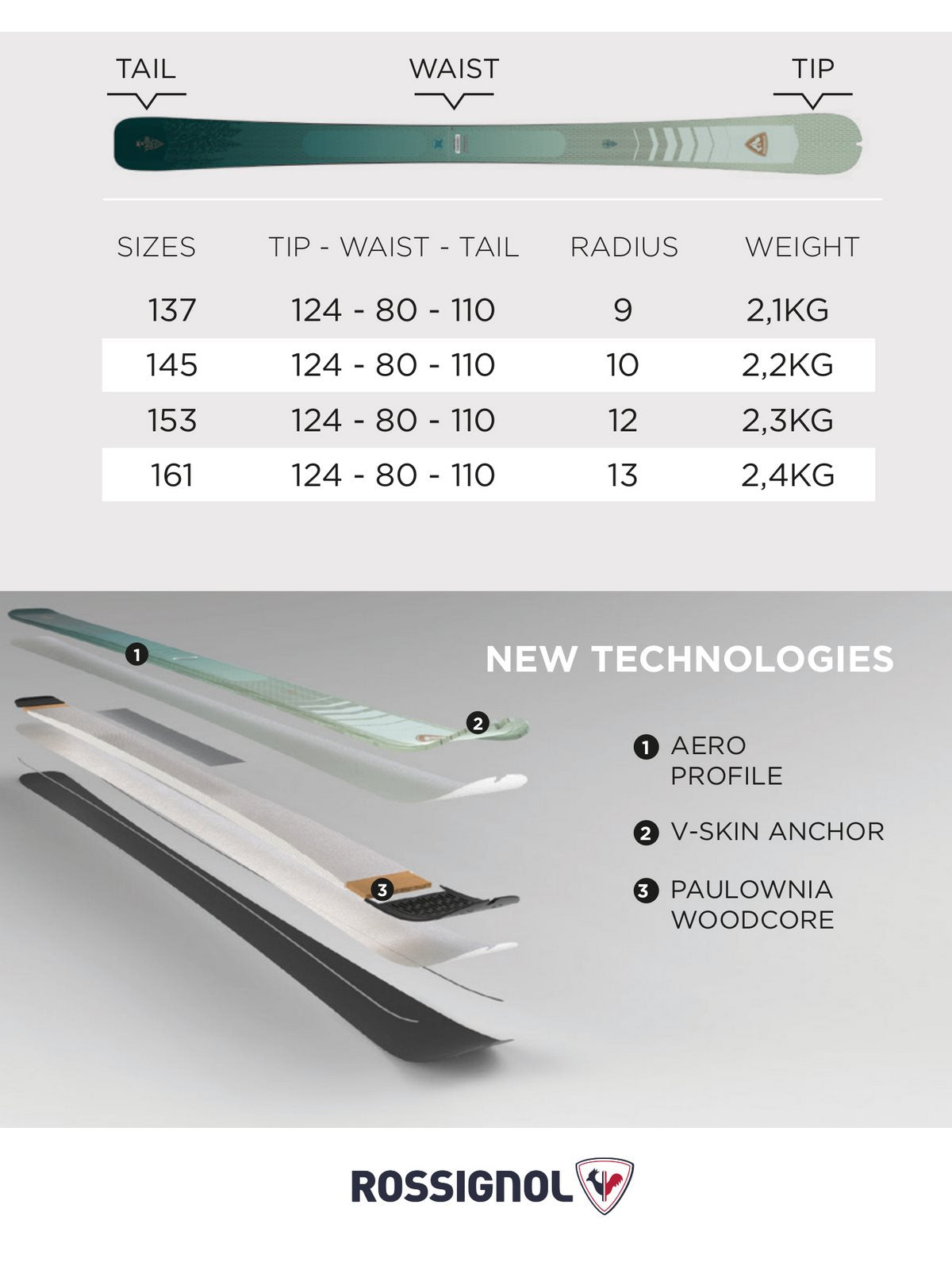 Narty skitourowe ROSSIGNOL ESCAPER W 80 + wiązania LOOK ST 10 - Adventure Sports